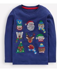 Boden - Top À Manches Longues Et Super Surpiqûres-Crépuscule, Personnages De Noël - Lyst