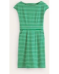Boden - Florrie Jersey Dress Green Tambourine, Ivory Stripe - Lyst