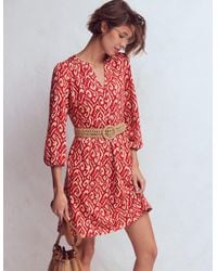Boden - Cathy Notch Neck Jersey Dress - Lyst