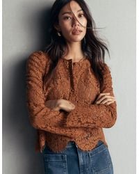 Boden - Lace Puff Sleeve Top - Lyst