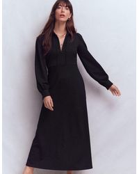 Boden - Pip Zip-Up Ponte Midi Dress - Lyst