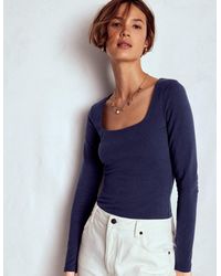 Boden - Double Layer Square Neck Top - Lyst