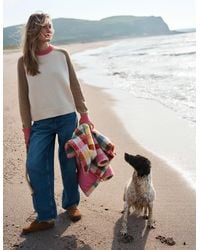 Boden - Marion Merino Jumper-Warm Ivory, Colourblock - Lyst