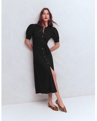 Boden - Puff Sleeve Ponte Shirt Dress - Lyst