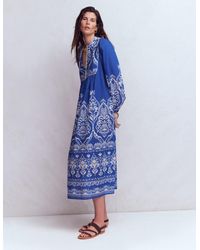 Boden - Boho Tie Neck Kaftan Dress - Lyst