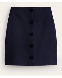 Boden - Buttoned Jersey Mini Skirt - Lyst