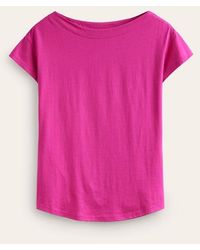 Boden - Supersoft Boat Neck T-shirt - Lyst