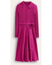 Boden - Rachel Knitted Shirt Dress - Lyst