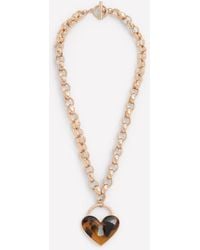 Boden - Chunky Love Lock Necklace - Lyst
