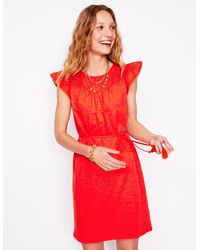 Boden - Juliet Kurzes Kleid Mit Lochstickerei - Lyst