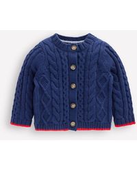 Boden - Gilet Torsadé Traditionnel-Bleu Médiéval - Lyst
