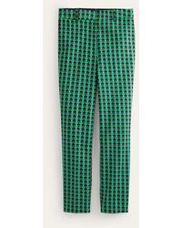 Boden - Highgate Printed Pants Bright Green, Terrace Geo - Lyst