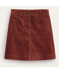 Boden - Estella Cord Mini Skirt - Lyst