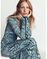 Boden - Mya Ruched Jersey Midi Dress - Lyst
