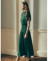 Boden - Drape Jersey Crepe Maxi Dress - Lyst