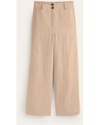 Boden - Westbourne Cropped Linen Pants - Lyst