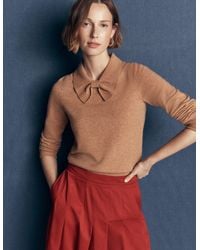 Boden - Bow Neck Knitted Jumper - Lyst