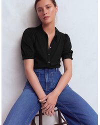 Boden - Nessa Broderie Collar Blouse - Lyst