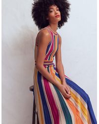Boden - Metallic Multi Stripe Dress - Lyst