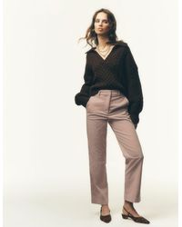 Boden - Collared Cable Knit Sweater - Lyst
