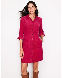 Boden - Flora Cord Shirt Dress - Lyst