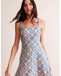 Boden - Bridget Midi-Kleid Aus Ponte-Bunt, Malerisch Geo - Lyst