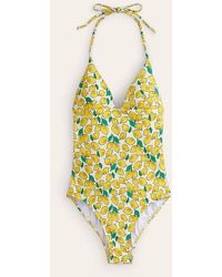 Boden - Symi String Swimsuit Ivory, Lemons - Lyst