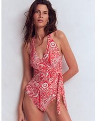 Boden - Tilos Tie Side Swimsuit - Lyst