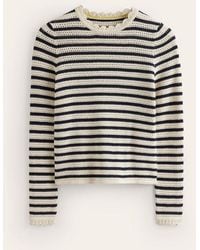 Boden - Textured Scallop Sweater - Lyst