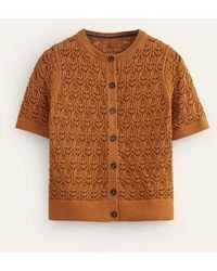 Boden - Sleeve Crochet Cardigan - Lyst