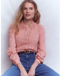 Boden - Lace Collar Blouse - Lyst