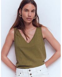Boden - Regular V-Neck Slub Vest - Lyst