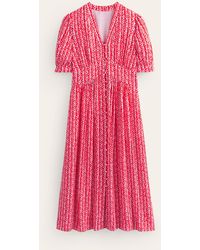 Boden - Robe midi style 40s elsa - Lyst