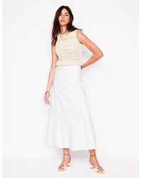 Boden - Linen Flippy Maxi Skirt - Lyst