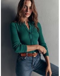 Boden - Paula Ribbed Crew Cardigan - Lyst