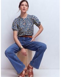 Boden - Mya Short Sleeve Smocked Shirt - Lyst