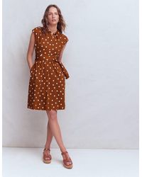 Boden - Honor Short Jersey Shirt Dress - Lyst