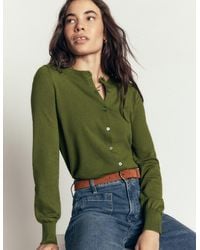Boden - Camilla Cotton Crew Cardigan - Lyst
