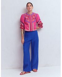 Boden - Mayfair Linen Trousers - Lyst