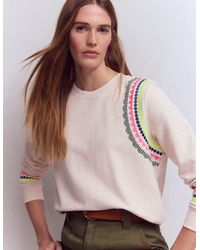 Boden - Hannah Embroidered Sweatshirt - Lyst