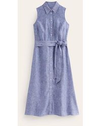Boden - Kate Linen Midi Shirt Dress - Lyst