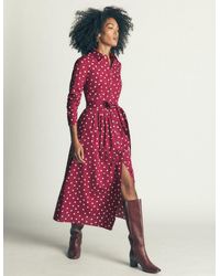 Boden - Alexa Cotton Midi Shirt Dress - Lyst