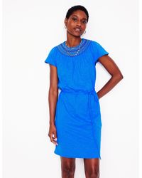 Boden - Nina Gesmoktes T-Shirt-Kleid - Lyst