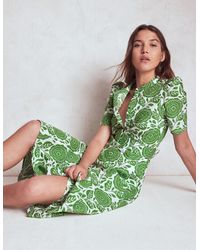 Boden - Kate Puff Sleeve Belted Dress - Lyst