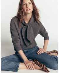 Boden - Lydia Tie Neck Knitted Sweater - Lyst
