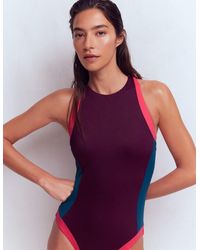 Boden - Sporty High Neck Swimsuit - Lyst