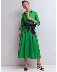 Boden - Maxi Pleated Bow Dress - Lyst