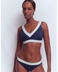 Boden - Panel Bikini Bottoms- Ivory Colourblock - Lyst