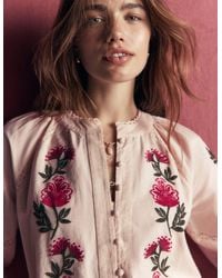 Boden - Raglan Embroidered Top - Lyst