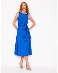 Boden - Robe Style 50S À Grand Volant-Bleu Martin-Pêcheur - Lyst